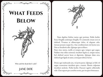 What Feeds Below - Title Page & Header
